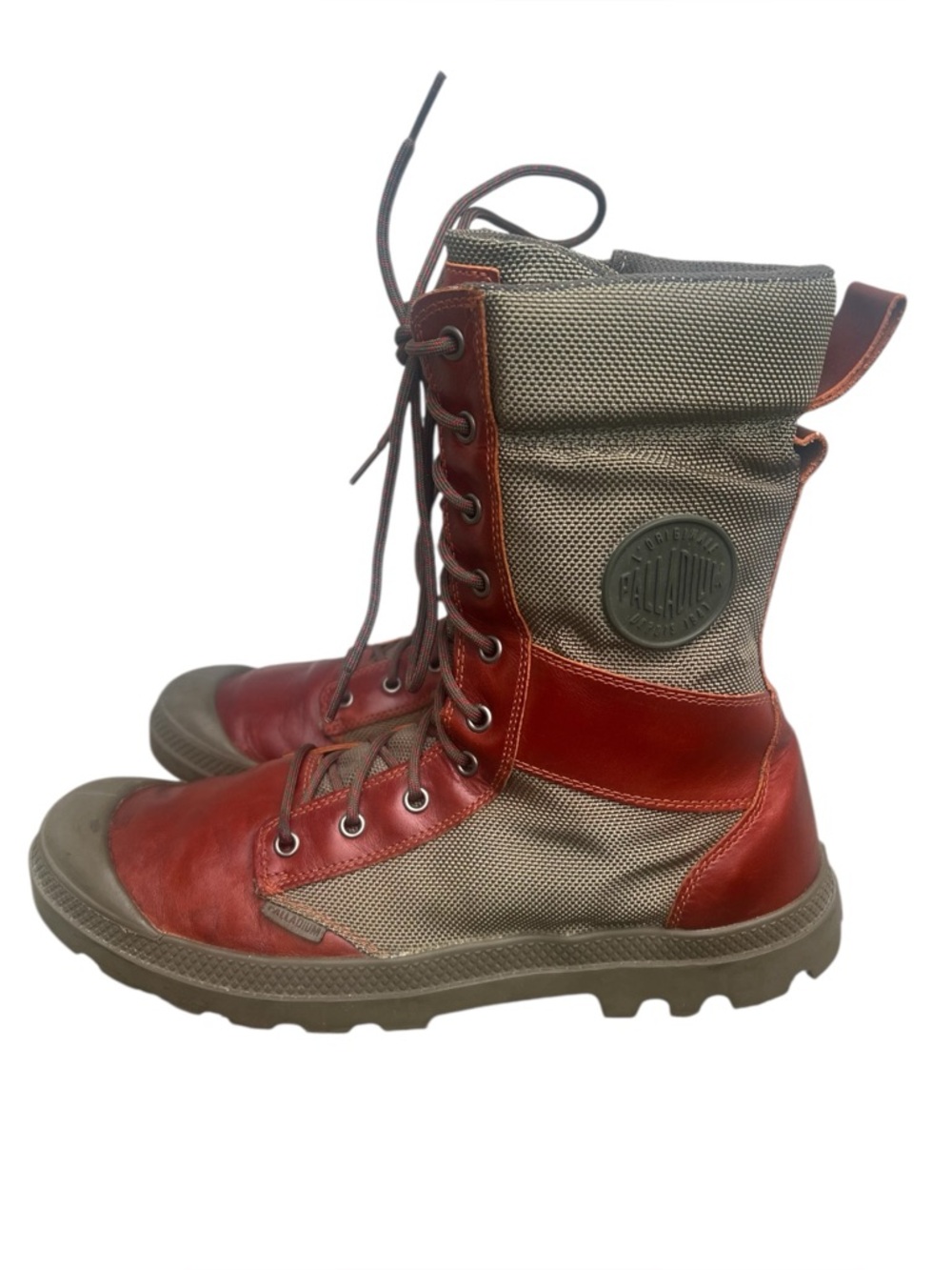 ***SOLD *88Palladium Pampa Tactical French High Top Leather/Canvas Boots - Picture 1 of 10